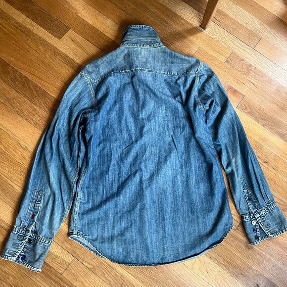 Vintage 45R denim shirt - Mens 2 (Japanese sizes) - Picture 3 of 8